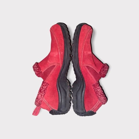 Lands End Red Suede Shoe Size 8 B - Picture 5 of 5